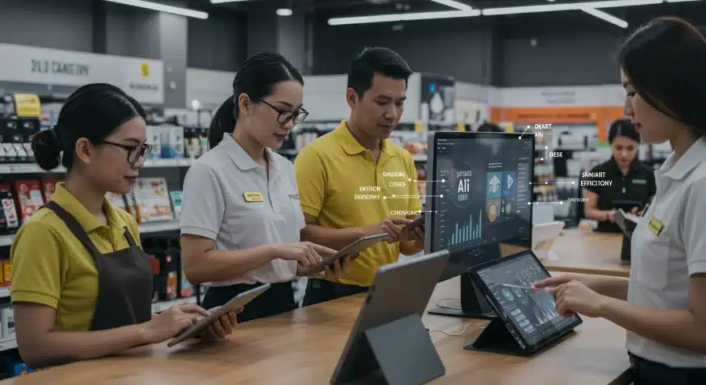 Blended Retail Workforce: AI Training for 15% Efficiency by Q4 2025