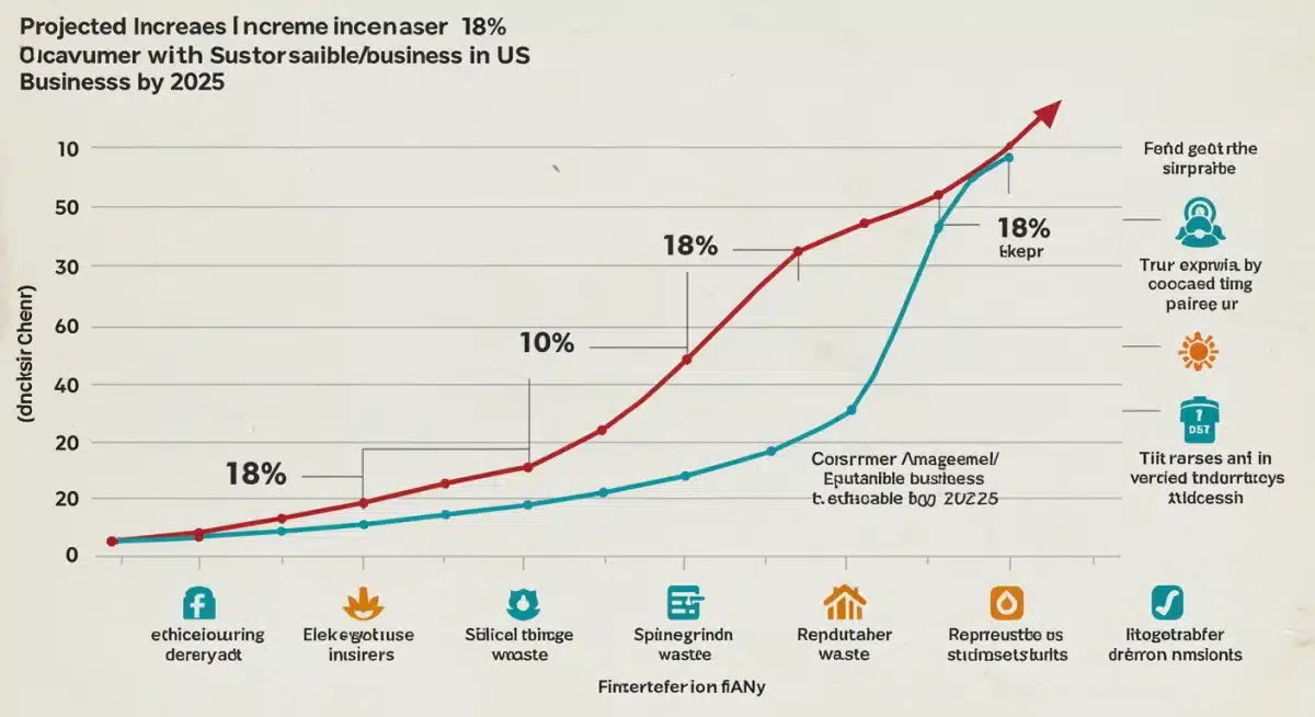 Projected 18% consumer engagement growth for sustainable businesses in the US by 2025.