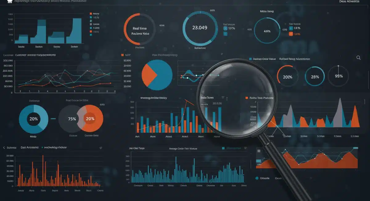 Data analytics dashboard displaying customer segmentation and real-time pricing adjustments to enhance average order value.
