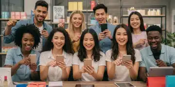 Live Shopping: US E-commerce Brands Can Capture 15% More Sales by 2025 People engaging with live shopping on mobile devices, boosting US e-commerce sales