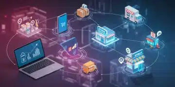 Omnichannel Integration: Boosting Customer Retention by 22% in 2025 Illustration of omnichannel integration connecting online and offline retail experiences for enhanced customer journey.