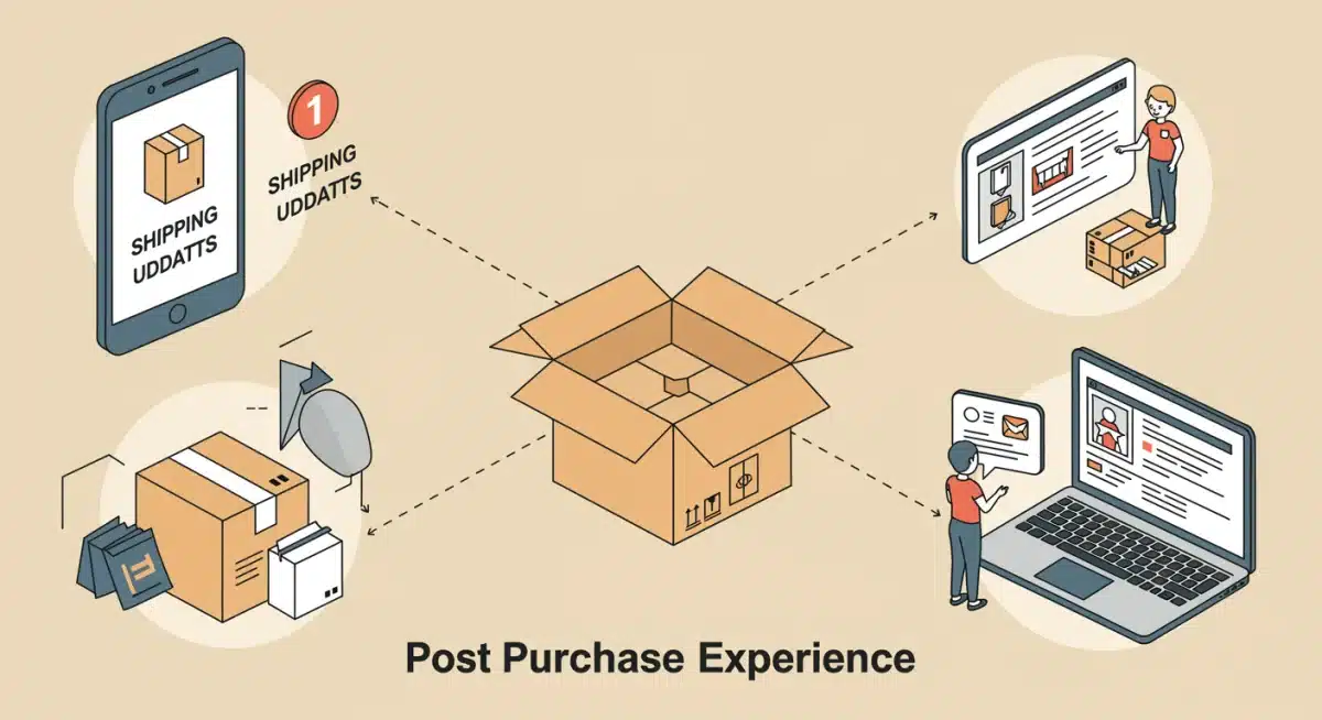 Key touchpoints in the post-purchase customer journey