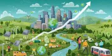 Sustainable US commerce market opportunity with green city and engaged consumers.