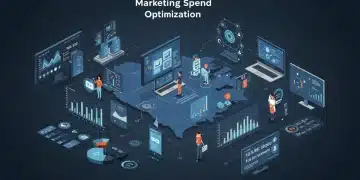 Infographic showing data-driven marketing optimization for 10% ROI growth in the US market by 2025.